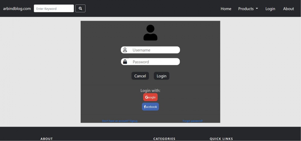 Profile Page